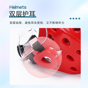 Casco de Taekwondo con protector facial para niños y adultos, protección ajustable para la cabeza de plástico azul, equipo deportivo de artes marciales - Product Image 3
