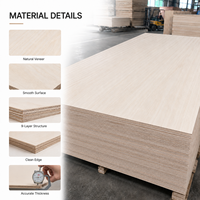 Placage de bois de chêne rouge naturel fantaisie de 3 mm, 4 mm, 5 mm, 9 mm, 12 mm, 18 mm pour meubles de bureau