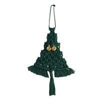 Décoration murale en macramé personnalisée, ornements étoile porte-bonheur, cloche, flocon de neige, pendentif, décoration murale pour arbre de Noël, décoration de Noël pour la maison