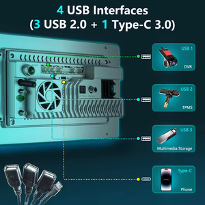 Oem 9/10 inch uis 7870 CPU mới nhất hệ thống Android 8core 2.7GHz 6nm Core 12 + 256GB phổ loại xe đài phát thanh màn hình - Product Image 6