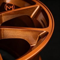 Jantes de voiture pour passagers Maxtera forgées sur mesure en cuivre brossé, style CenterLock GT3 RS, pour Porsche 911 718 Boxster Cayman, jantes en alliage