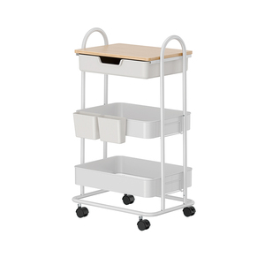 Nhà máy trực tiếp cài đặt miễn phí thiết kế ngăn kéo lưu trữ giỏ hàng tiện ích Tổ chức Xe đẩy cho phòng ngủ nhà bếp hoặc văn phòng sử dụng - Product Image 3