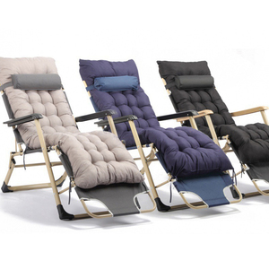 Chaise longue <span class=keywords><strong>de</strong></span> jardin moderne réglable, chaise longue pliante zéro gravité avec <span class=keywords><strong>coussin</strong></span> rembourré épais - Product Image 6