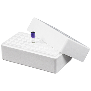 حامل صينية أنبوب Styrofoam مع غطاء لـ 16 أنبوب اختبار 50 وظيفة صينية أنبوب اختبار DNA <span class=keywords><strong>RNA</strong></span> - Product Image 1