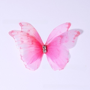 Pinzas para el cabello de mariposa con purpurina de estilo dulce, pasadores de tela con cristal de diamantes de imitación para fiesta de niñas, accesorios elegantes para el cabello - Product Image 6