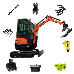 Ce Yanmar Kubota Dieselmotor 1 Ton 3 Ton Micro-Escavator Gebruikt Crawler Bagger Bevestigen Hydraulische Graafmachines Duim Mini Backhoes