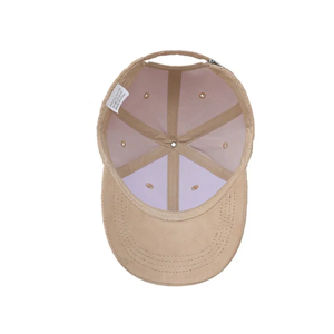 Gorra <span class=keywords><strong>de</strong></span> béisbol <span class=keywords><strong>de</strong></span> cuero estructurada ajustable con logo bordado personalizado, gorra deportiva <span class=keywords><strong>de</strong></span> gamuza <span class=keywords><strong>de</strong></span> 6 paneles, gorra lisa tipo Dad Hat - Product Image 3