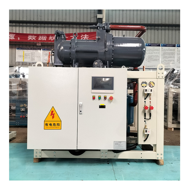 H-Type Air Cooled Single Screw Compressor Condensing Unit Cold Storage Refrigeration System Screw Unit Electric Control Panel