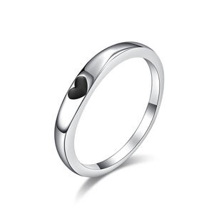 Japanese Korean Style Minimalist Heart Titanium Steel Women's <b>Ring</b> Pink Heart Engagement Jewelry - Product Image 5