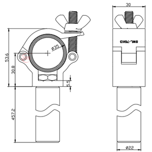 Penjepit Lampu Panggung dari Aluminium Alloy untuk Truss Display Light Mount, Penjepit Truss dengan Engsel - Product Image 3
