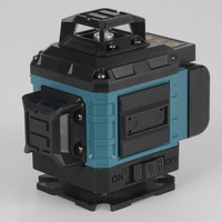 Niveau laser vert 16 lignes 4D auto-nivelant à 360 degrés, outil de mesure de construction de haute précision avec télécommande
