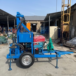 Piccola perforatrice per pozzi profondi da 25HP, 50m, 100m, 150m, macchina per la perforazione di pozzi in roccia - Product Image 6