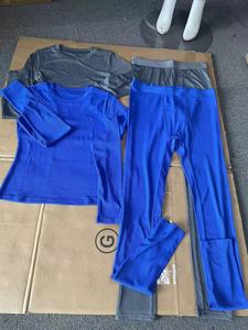 女式2024秋季休闲实心图案罗纹休闲服套装定制标志两件套Ropa De Mujer服装 - Product Image 2