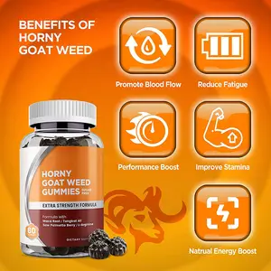 Factory Direct Sales OEM To Improve Sexual Performance Man And Women Universal Keratinized Horny Goat Weed Gummies