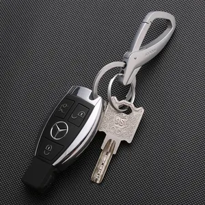 Novo Estilo Breve Originalidade Car Keychain Duplo Anel Metal Chaveiros