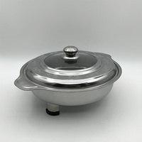Großhandel Edelstahl Runder Speisewärmer für Buffet und Restaurant, Chafing Dishes, Speisenwärmer mit Deckel