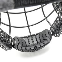 Technologie d'impression 3D avancée Masque de hockey OEM Casque de hockey sur gazon imprimé en 3D avec rembourrage à haute résilience