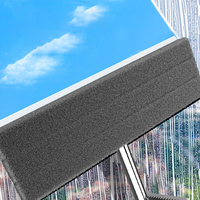 Serpillère plate mains libres auto-essoreuse, outil de nettoyage de sol, tête en microfibre 45 cm, manche en acier inoxydable, utilisation humide et sèche