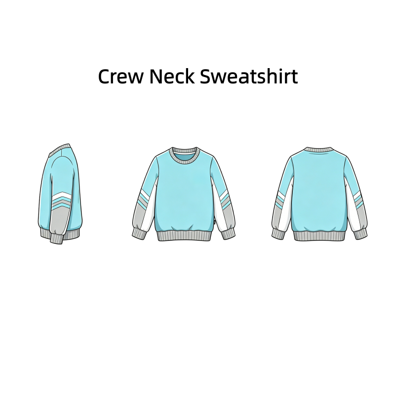 06-Sweat-shirt à col rond