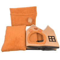 Maison pour chat d'hiver moderne, écologique et de haute qualité, lit pour animaux de compagnie en peluche, niche pour petit chien avec tapis amovible et lavable