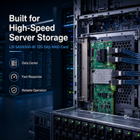 Carte HBA LSI SAS 9300-8i SAS3008 8 ports 12 Gb/s SAS SATA PCIe3.0 X8 Adaptateur Bus Hôte SFF8643 Mode IT ZFS FreeNAS UnRAID