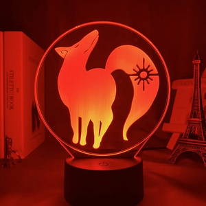 Lámpara de Noche LED 3D con Ilusión Óptica de los Siete Pecados <span class=keywords><strong>Capitales</strong></span>, Lámpara de Mesa Acrílica que Cambia de Color para Decoración de Dormitorio y Regalo para Fanáticos del <span class=keywords><strong>Anime</strong></span> - Product Image 3