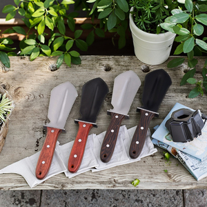 Personalizzabile in acciaio inox pala <span class=keywords><strong>giardiniere</strong></span> manico in legno Mini strumento da giardino manuale per accessori da giardino - Product Image 4