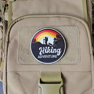 Écusson personnalisé brodé pour l'alpinisme, la randonnée, la traversée, les voyages, avec fixation <span class=keywords><strong>Velcro</strong></span> pour sacs à dos d'<span class=keywords><strong>extérieur</strong></span> - Product Image 4