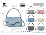 Borsa Sottospalla Semicircolare in Microfibra con Chiusura in Pelle Sintetica, Stile Minimalista Normcore per Tutte le Stagioni - Product Image 1