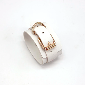 Nouvelle mode Bracelet en cuir PU amitié grand poignet large Wraps Bracelet femmes main caténaire pour cadeaux - Product Image 4