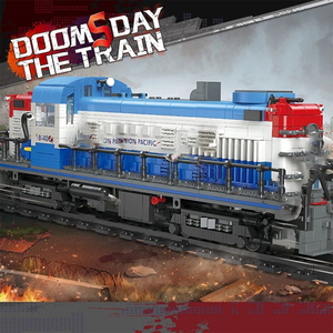 JieStar-Juego de bloques de construcción para niños, juguetes de ensamblaje diy, modelo raiway, tren <span class=keywords><strong>doomsday</strong></span> - Product Image 2