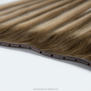 Wholesale Double Drawn Human Hair Extensions Invisible Ultra Thin Butterfly Genius Weft - Product Image 2