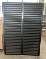 Volets de fenêtre en métal à impact d'ouragan au design moderne Nouvelle persienne en aluminium Jalousie Volets extérieurs Porte Cadre en alliage d'aluminium