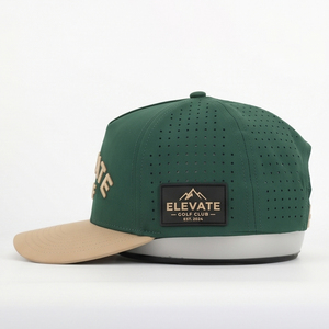 Cappellini da Baseball Tagliati al Laser con Ricamo 3D, MOQ Minimo 25 Pezzi, Cappello Perforato Regolabile con Ricamo Piatto per Uomo - Product Image 3
