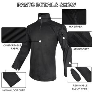 Ensemble de tenue tactique camouflage G3 pour homme, chemise de combat à manches longues noire imperméable, pantalon en nylon, uniforme de chasse de sécurité - Product Image 3