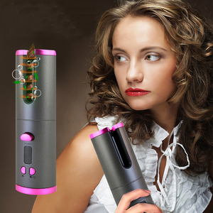 Alat penata rambut elektrik 2 dalam 1, alat pengeriting Wig bentuk putar Spiral berkualitas bagus dan pelurus suhu panas - Product Image 1