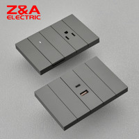 AS Italia Peru saklar harga pabrik multiwarna soket elektrik USB dan saklar lampu rumah seri P