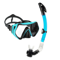 Équipement de plongée en apnée et de plongée libre, masque de plongée à lentille unique en verre trempé, ensemble de plongée pour adultes pour les activités de plongée