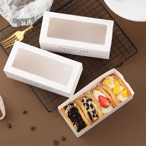 Bakery Boxes CustomCustom Logo Takeaway Baking Packaging Drawer Carton Food Box Small Cake Kraft Paper Boxes