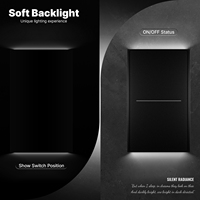 Tuya US Wifi interrupteur mural bouton poussoir intelligent avec scène de lumière neutre 2in1 interrupteur APP télécommande fonctionne avec Alexa Google Home
