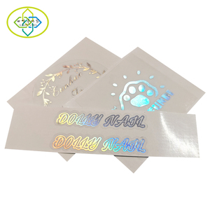 Autocollant de logo circulaire de Laser d'arc-en-ciel personnalisé d'étiquette auto-adhésive d'estampage à chaud transparent - Product Image 3