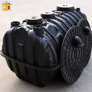 Digesteur anaérobie souterrain bio FuGu HDPE à trois compartiments, fosse septique 500L-3000L - Product Image 3
