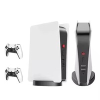 Console de jeu TV M5 4K 3D PS 5 64G/128GB avec manette sans fil 2.4GHz, Android Quad-core, prise en charge de 2 joueurs, affichage HD TV, 15000 jeux