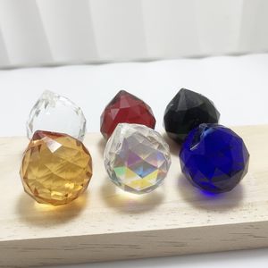 40mm K9 면 처리 된 프리즘 크리스탈 볼 무지개 펜던트 메이커 샹들리에 핑크 투명 보라색 노란색 녹색 골동품 블루 스타일 - Product Image 3