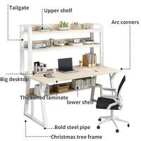 Bureau d'ordinateur étagère Table d'étude Table d'ordinateur Table de bureau à domicile combinaison étude bureau avec tiroir