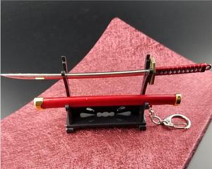 SM une pièce <span class=keywords><strong>Zoro</strong></span> épées porte-clés pour femmes hommes sept couleurs voiture porte-clés Anime boucle porte-outil fourreau Katana Sabre cadeau clé - Product Image 6