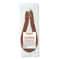 Fabricant italien de saucisses épicées à gros grains de qualité garantie, produit fumé avec longue durée de conservation
