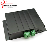Boîtier en aluminium noir mat à double compartiment avec support de montage pour carte mère de communication réseau industrielle