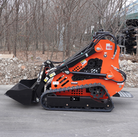 13.5HP Mesin Mini Skid Steer Loader Berbahan Bakar Bensin, Kompak, dan Beroda Rantai untuk Konstruksi dan Pekerjaan Pertanian