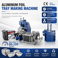 Machine de fabrication de barquettes alimentaires jetables en aluminium à haute efficacité, pneumatique